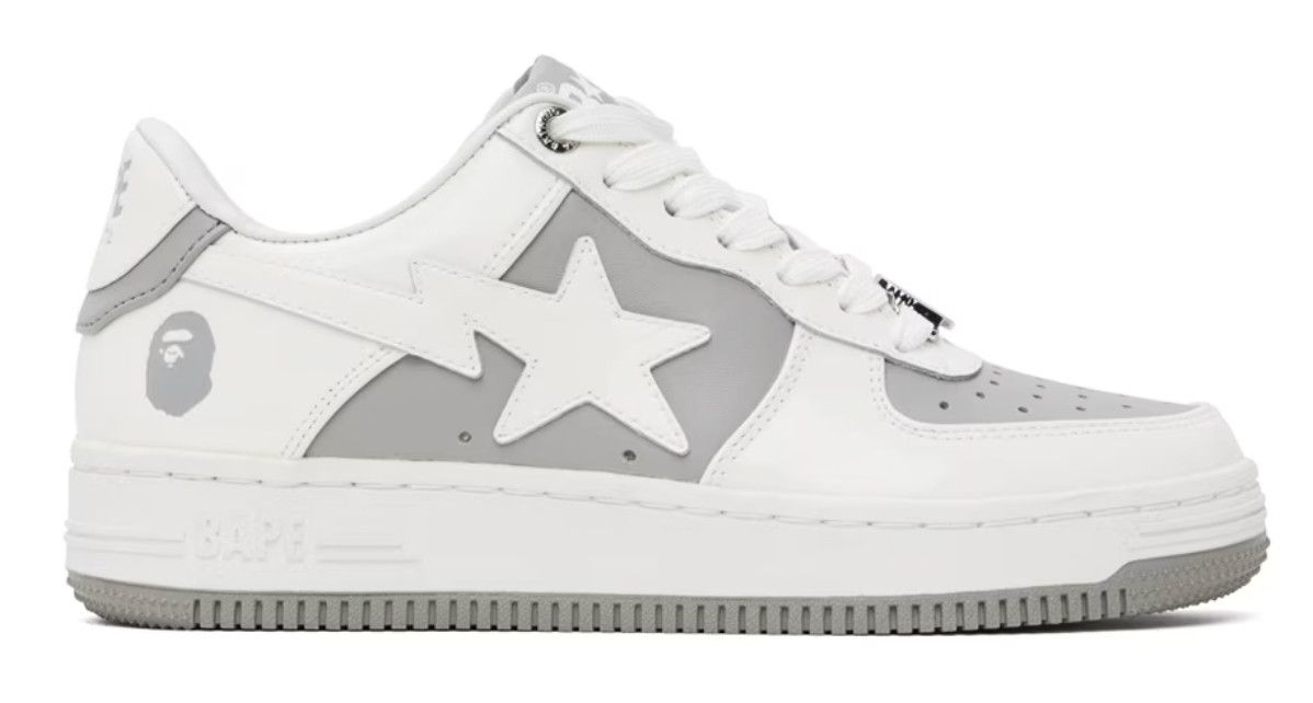A Bathing Ape BAPE STA #6 &#39;White Grey&#39;