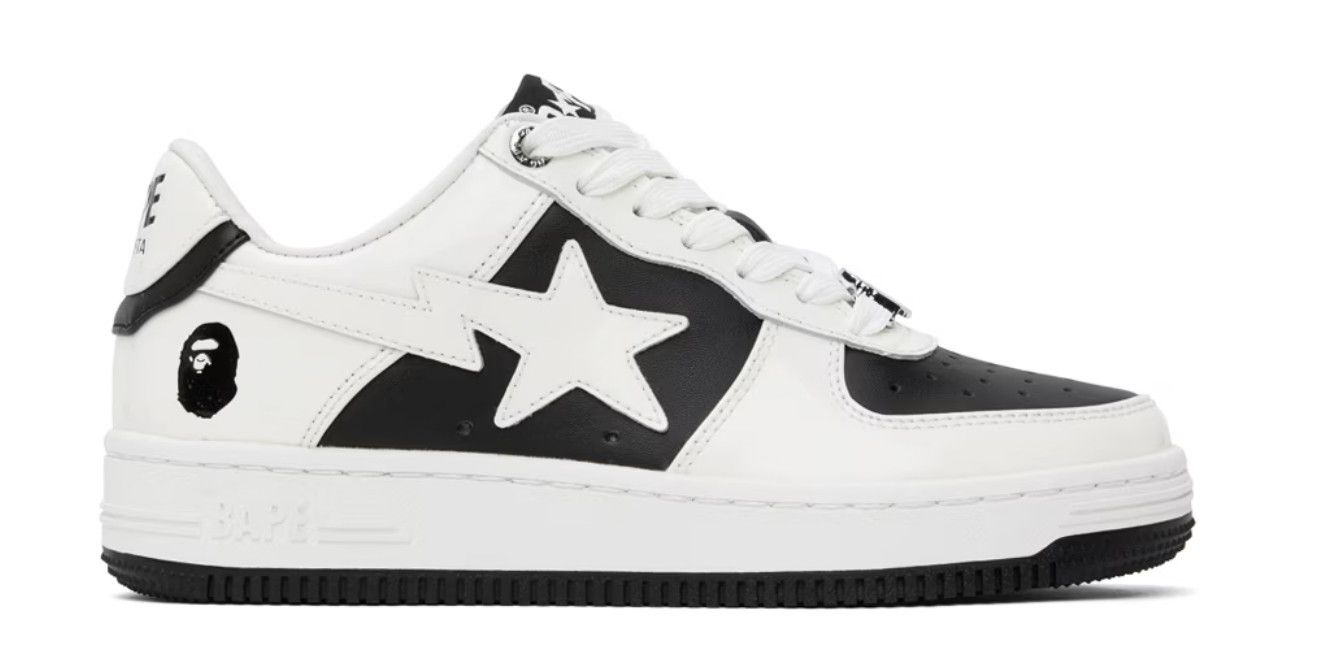 A Bathing Ape BAPE STA #6 &#39;White Black&#39;