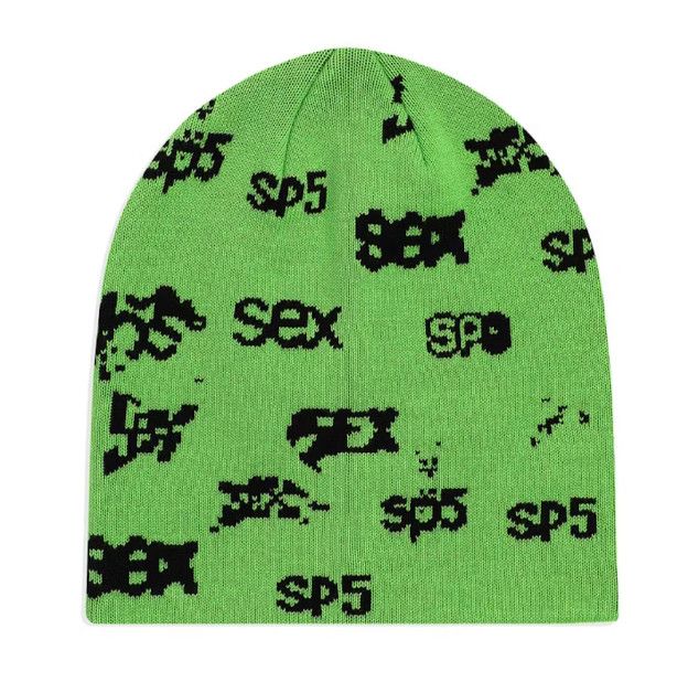SP5DER &#39;Sex&#39; Skull Cap, Color: Slime Green