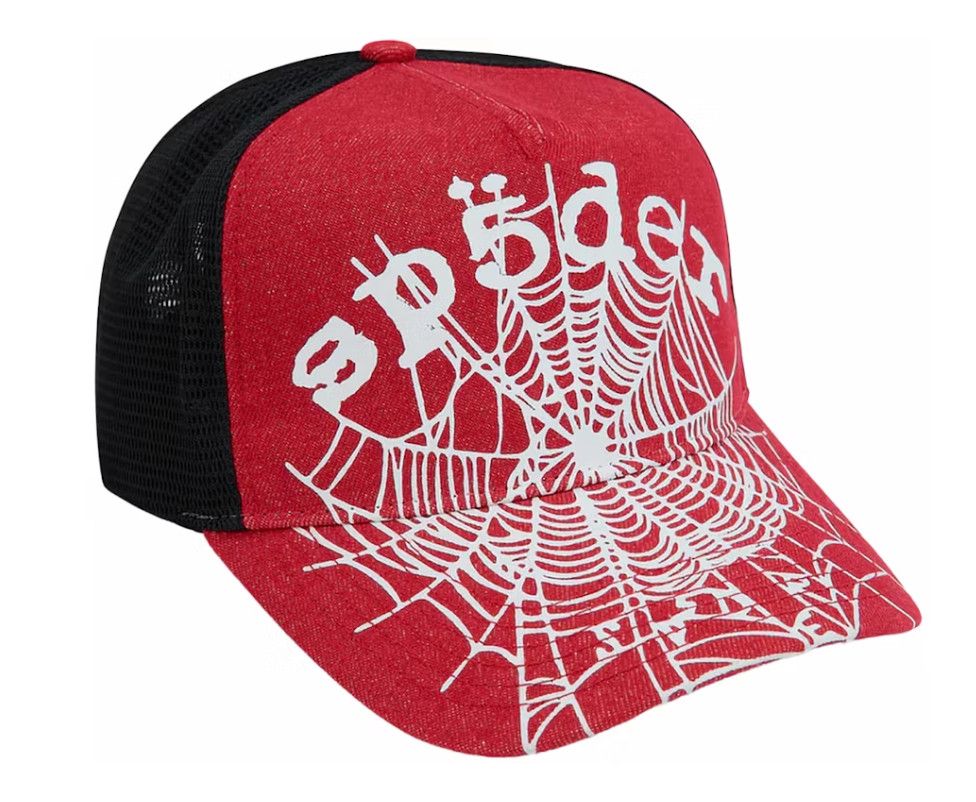 SP5DER &#39;OG Web V2&#39; Trucker Hat, Color: Red