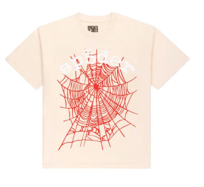 SP5DER &#39;Legacy Logo HW&#39; Tee Cream
