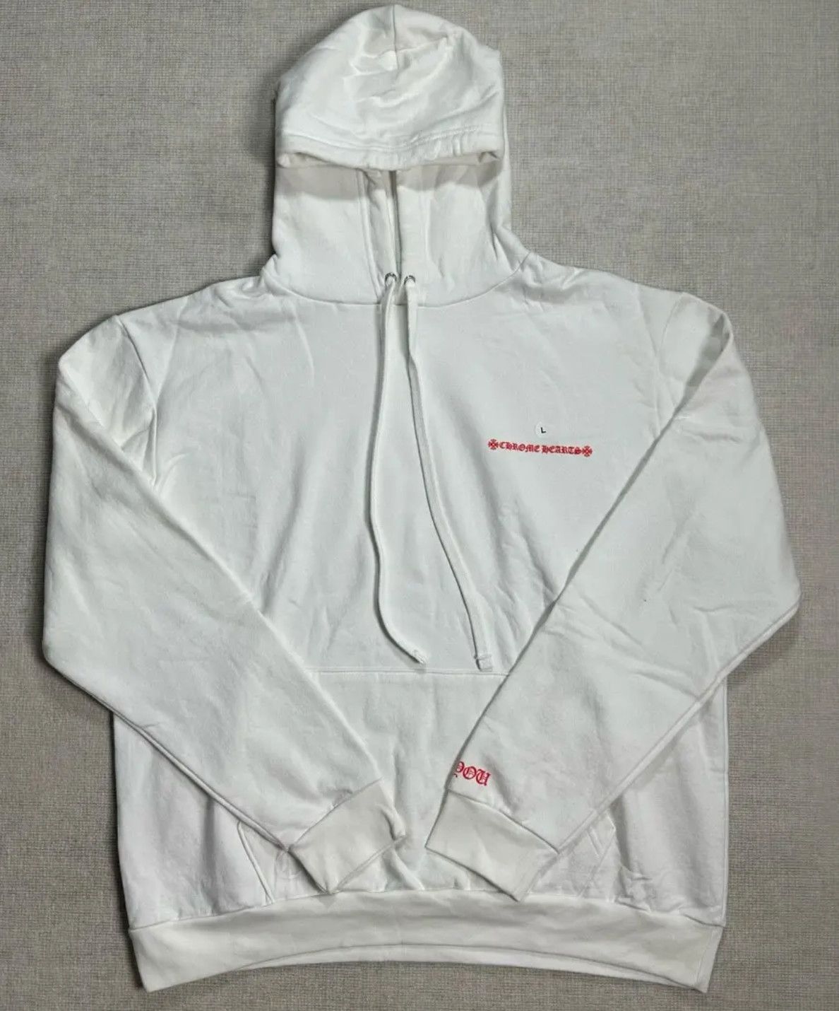Chrome Hearts &#39;LLS Love You&#39; Hoodie White, Size: | S |