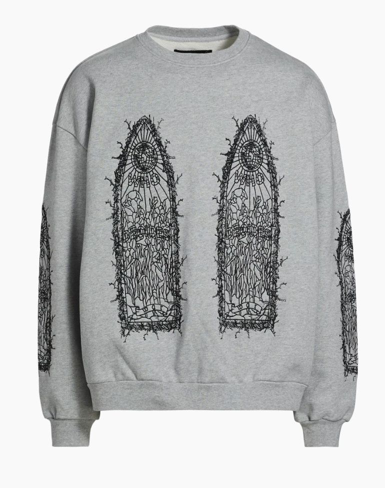 Who Decides War &#39;Thorned Abstract&#39; Crewneck Grey