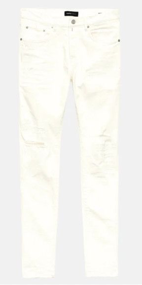 Purple Brand P001 LR &#39;White Light Destroy&#39; Jeans