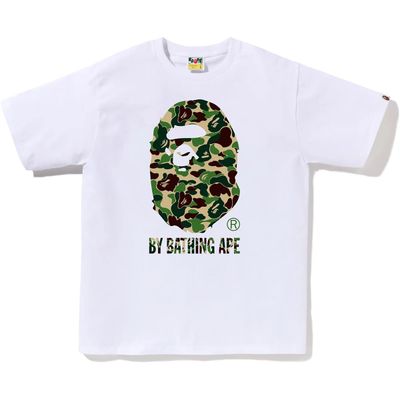 Bape &#39;Green ABC Ape Text&#39; Tee White