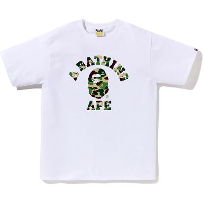 Bape ‘Green ABC College Text’ Tee White