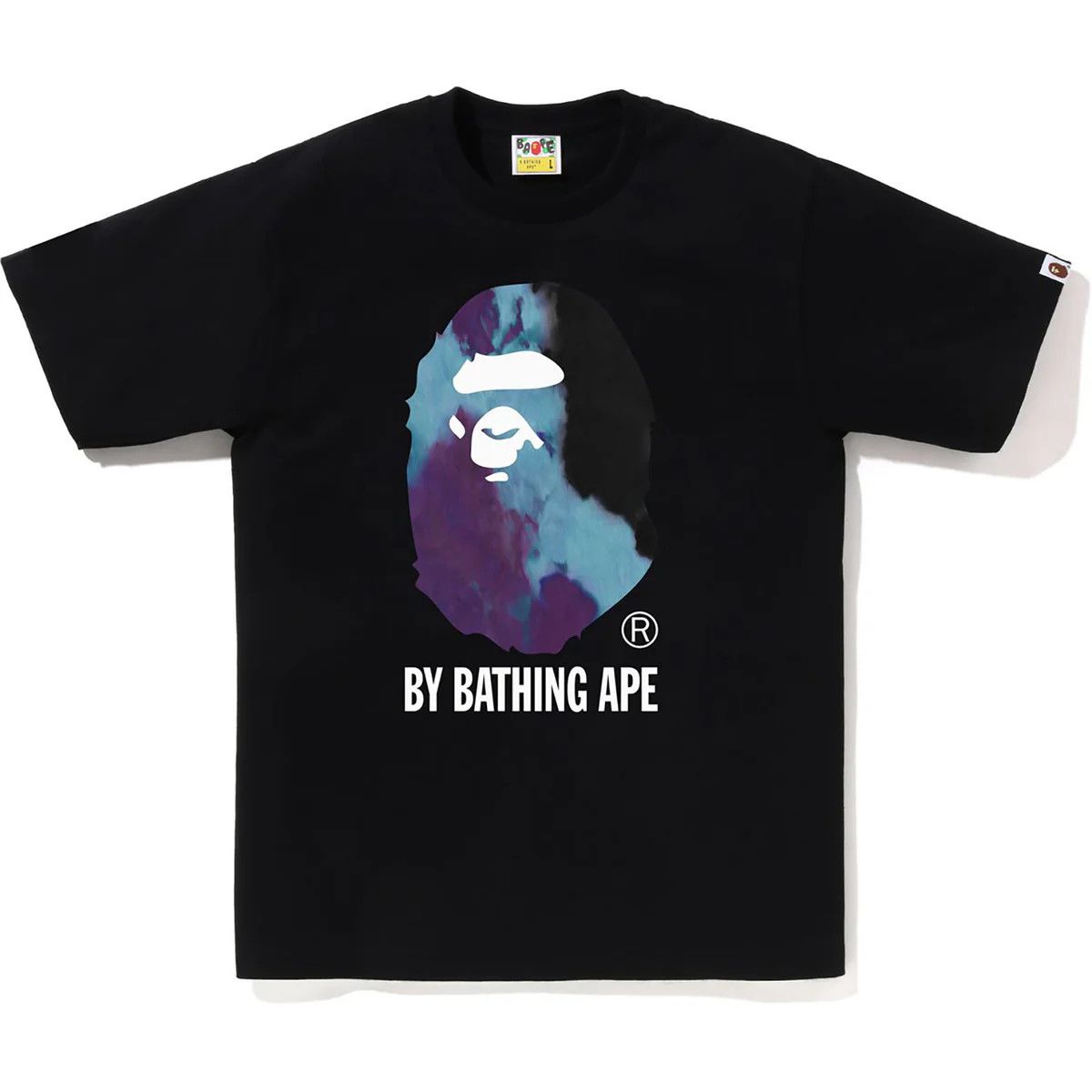 Bape &#39;Blue TieDye Ape RT&#39; Tee Black
