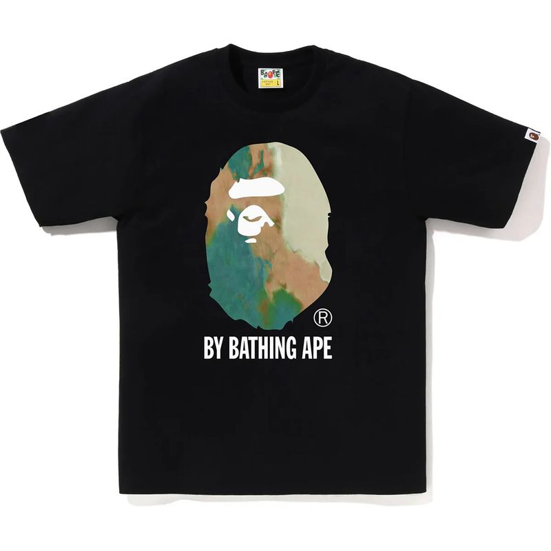 Bape 'Green TieDye Ape RT' Tee Black