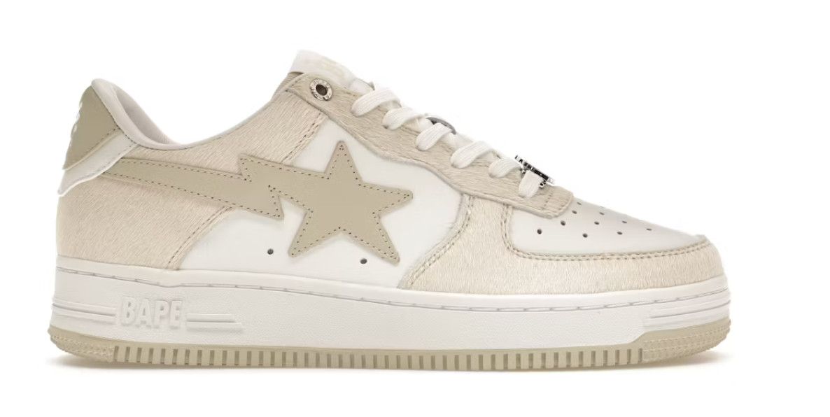 A Bathing Ape Bape STA #1 &#39;Calf Hair Beige&#39;