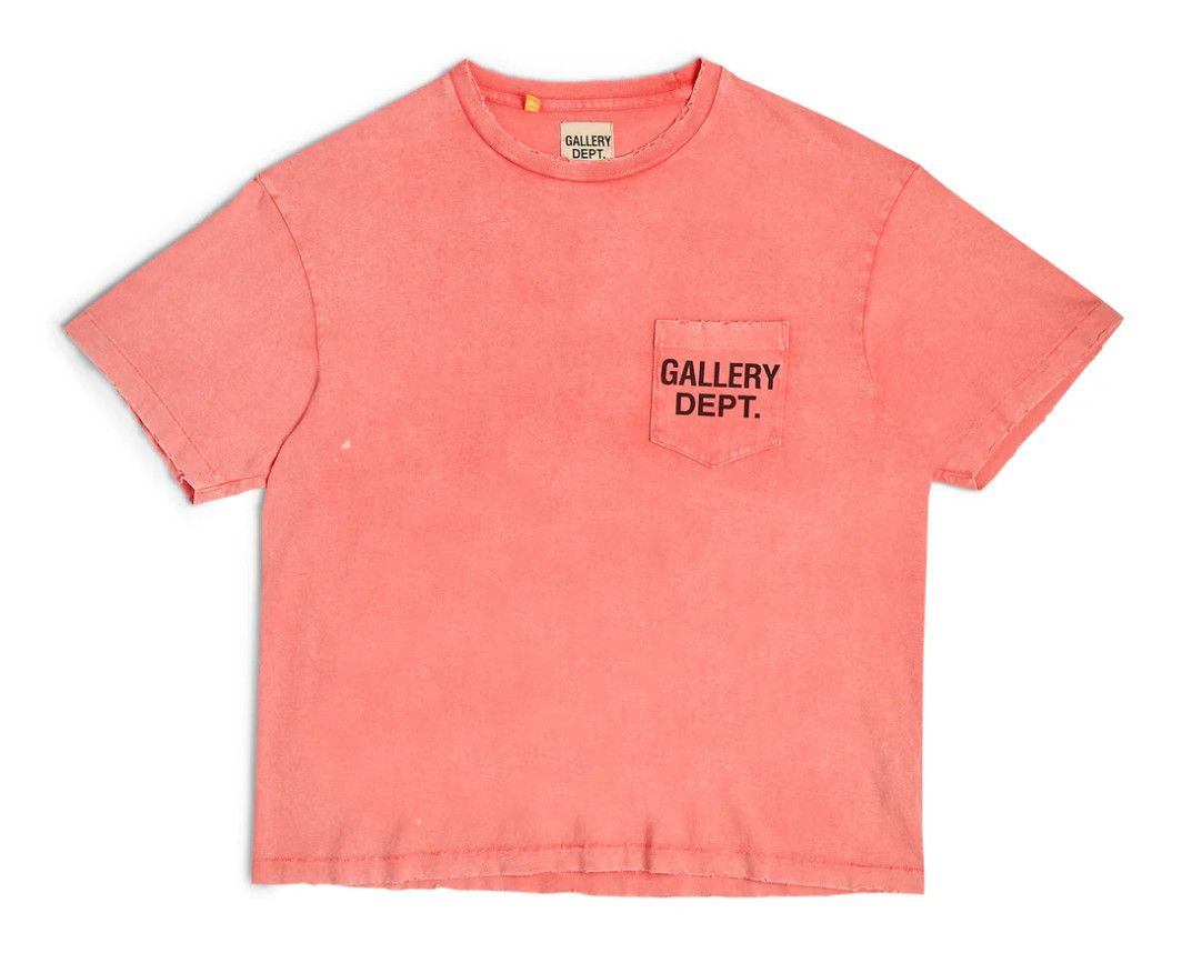 Gallery Dept. &#39;GD Vintage Pkt Tee&#39; Washed Red
