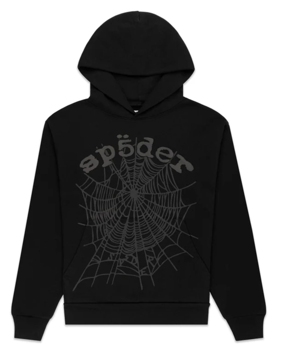 SP5DER &#39;Phantom Web&#39; Hoodie Black