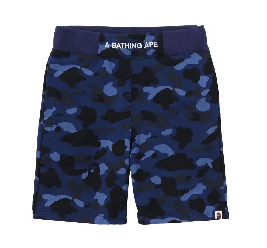 Bape &#39;Classic&#39; Sweatshorts Navy Camo