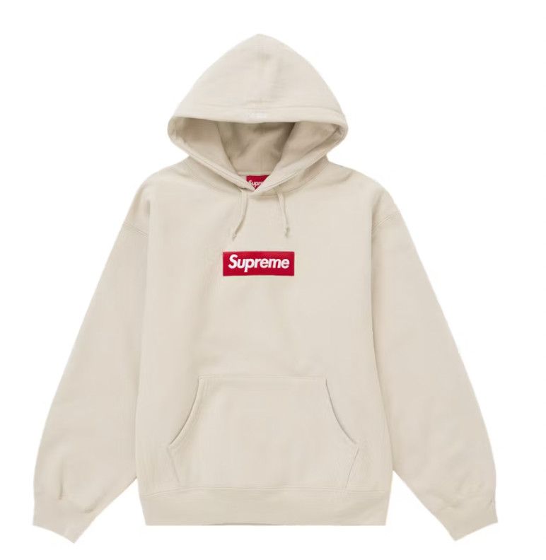 Supreme &#39;Box Logo FW24&#39; Hoodie Stone