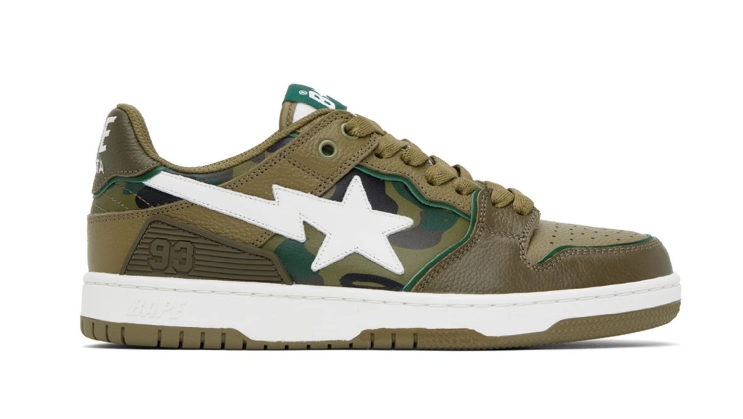 A Bathing APE BAPE SK8 STA #4 &#39;Olive Drab&#39;