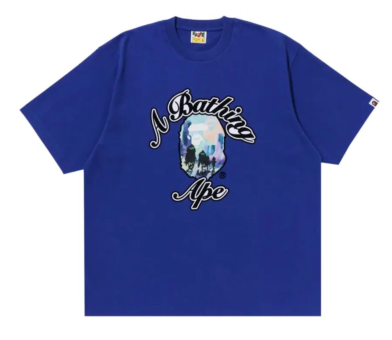 Bape &#39;Forbidden Zone College&#39; Tee Blue