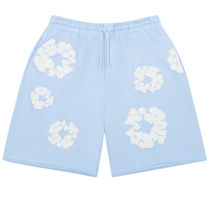 Denim Tears &#39;Cotton Wreath&#39; Sweatshorts Powder Blue
