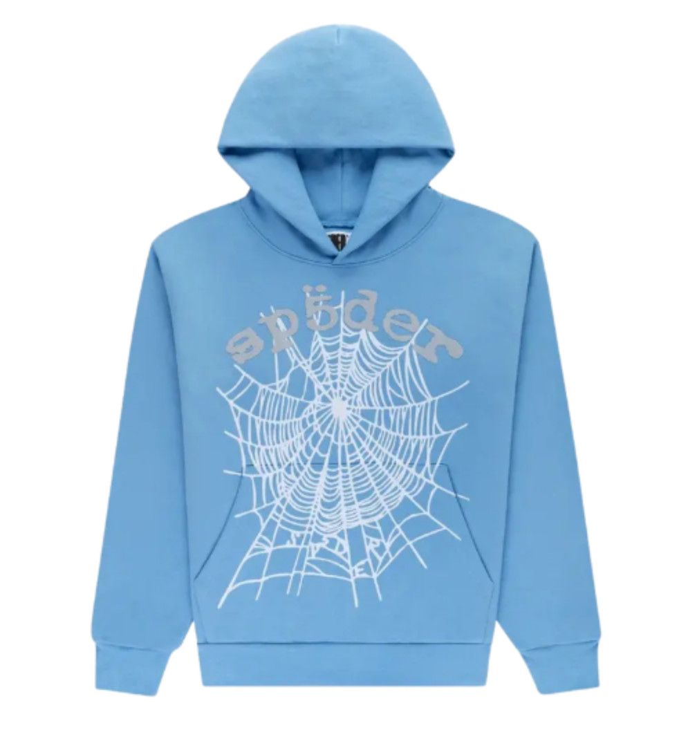 SP5DER &#39;OG Web V2&#39; Hoodie Dusty Blue