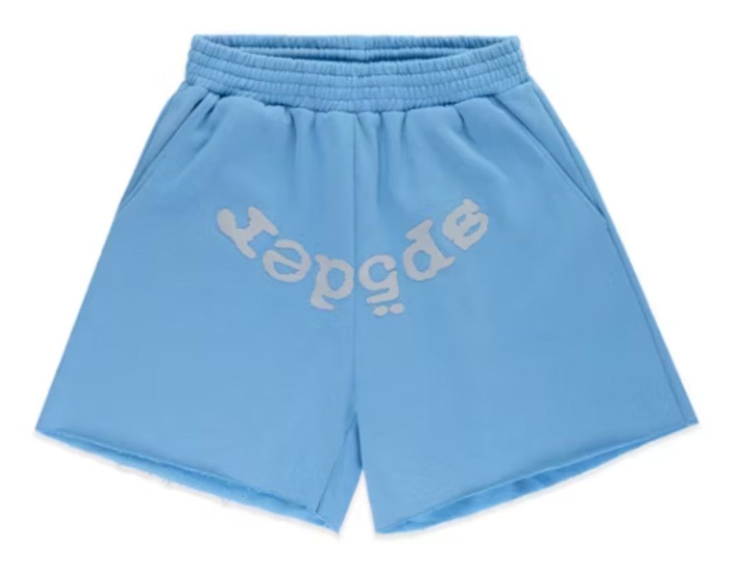 SP5DER &#39;OG Web V2&#39; Sweatshorts Dusty Blue