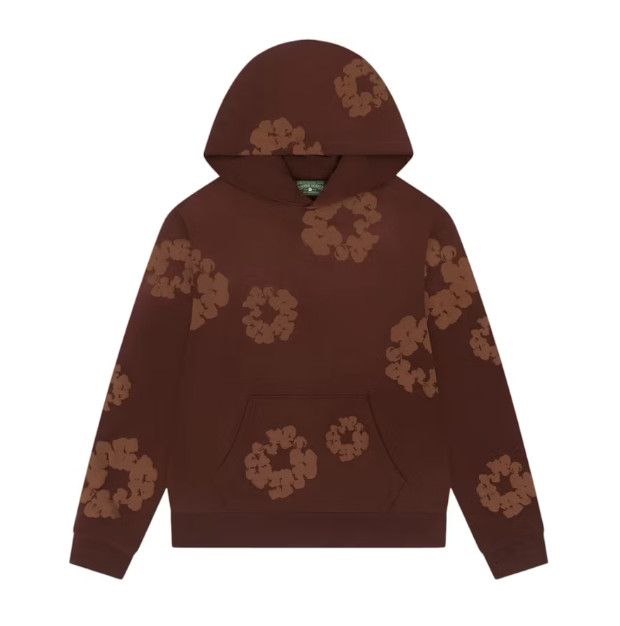 Denim Tears &#39;Mono Wreath&#39; Hoodie Brown