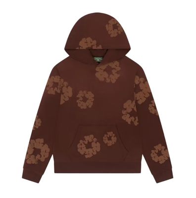 Denim Tears &#39;Mono Wreath&#39; Hoodie Brown