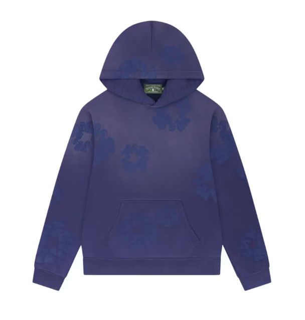 Denim Tears &#39;Mono Wreath&#39; Hoodie Washed Blue