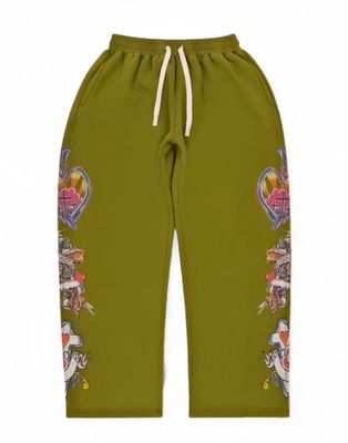We Are Righteous &#39;Risen King&#39; Sweatpants Moss