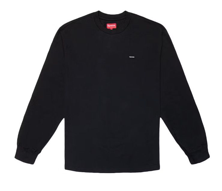 Supreme &#39;Small Box Logo&#39; L/S Tee Black