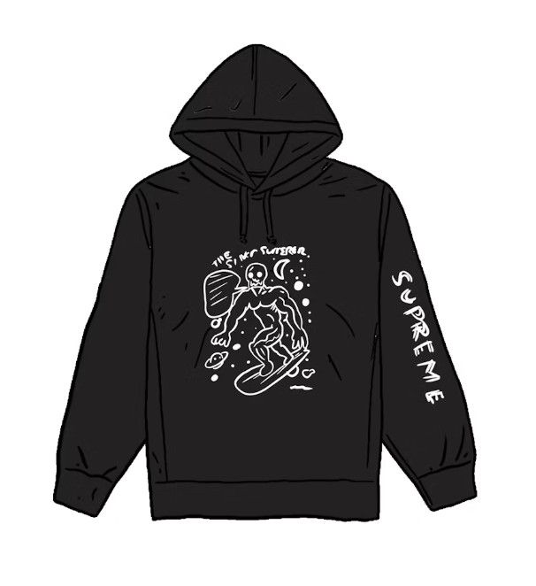 Supreme &#39;Daniel Johnson&#39; Hoodie Black