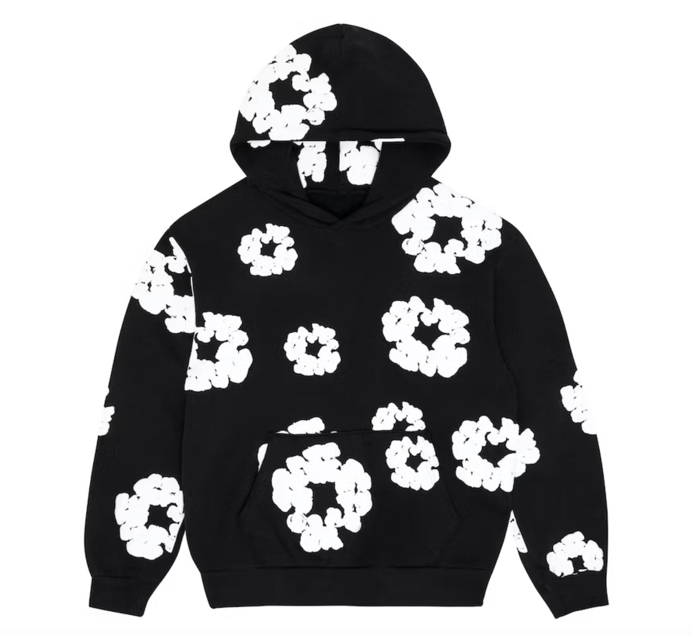 Denim Tears &#39;Cotton Wreath&#39; Hoodie Black, Size: | S |