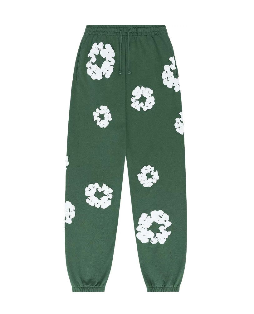 Denim Tears &#39;Cotton Wreath&#39; Sweatpants Green, Size: | XL |