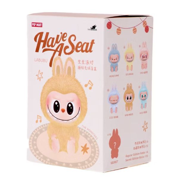 Pop Mart Labubu &#39;The Monsters Have a Seat Vinyl Plush&#39;, Size: Single Blind Box