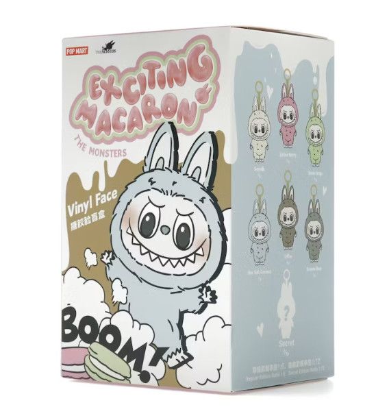 Pop Mart Labubu &#39;The Monsters Exciting Macaron Plush Pendant&#39;, Size: Single Blind Box
