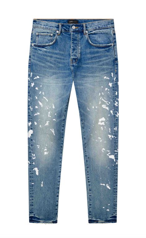Purple Brand P005 &#39;Mid Indigo Manganese Paint&#39; Jeans, Size: | 28 |