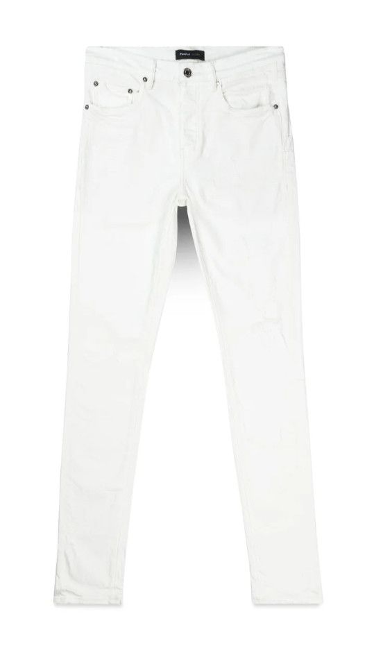 Purple Brand P001 LR Skinny &#39;White JacqMono&#39; Jeans