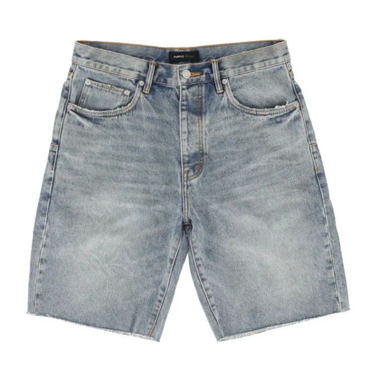 Purple Brand P059 &#39;Lt Indigo Cast Iron&#39; Jean Shorts