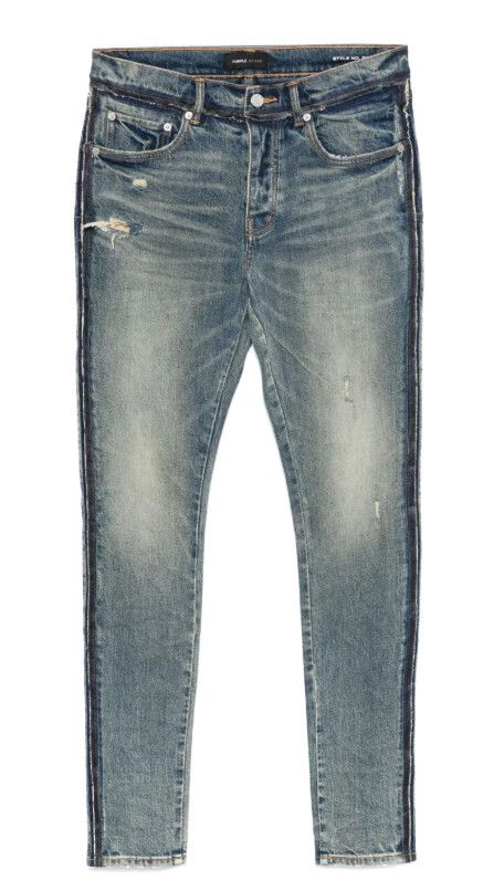 Purple Brand P001 &#39;Dark Indigo Shadow Seam Coated&#39; Jeans