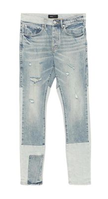 Purple Brand P001 Skinny &#39;Mid Indigo Patchwork&#39; Jeans