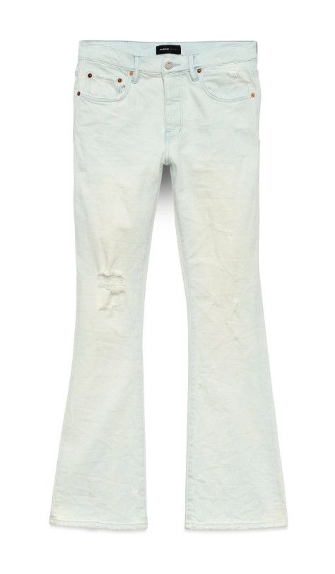 Purple Brand P004 &#39;Lt Indigo VTG Flare Blowout&#39; Jeans