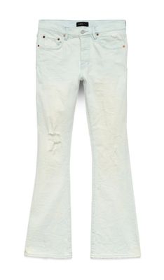 Purple Brand P004 &#39;Lt Indigo VTG Flare Blowout&#39; Jeans