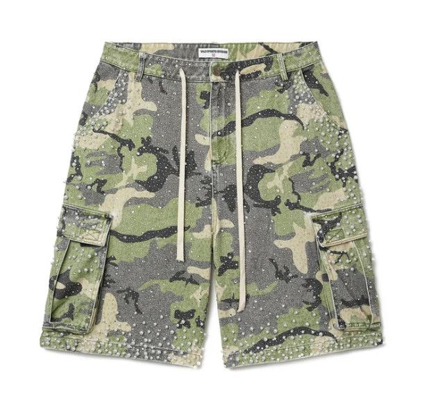 Vale Forever &#39;Soulja Camo&#39; Jean Shorts