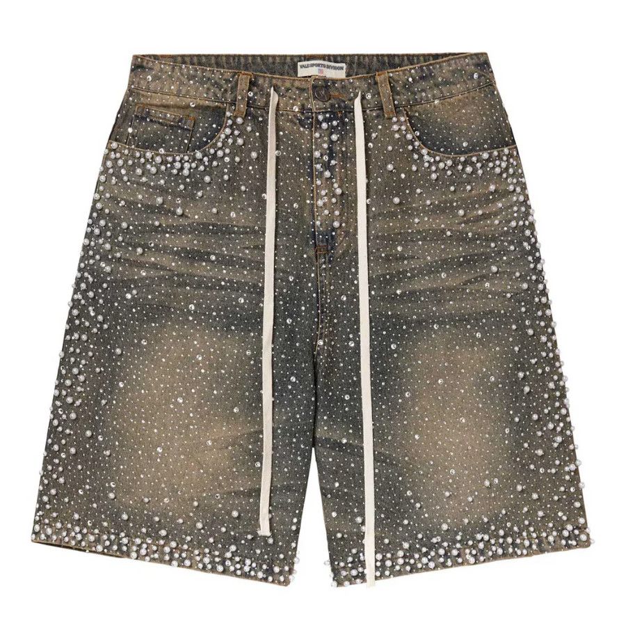 Vale Forever &#39;Rainstorm&#39; Jean Shorts Dirty Wash