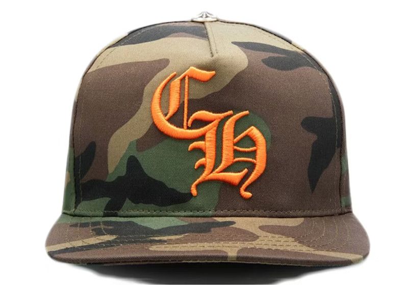 Chrome Hearts &#39;Orange CH&#39; Snapback Hat, Color: Camo