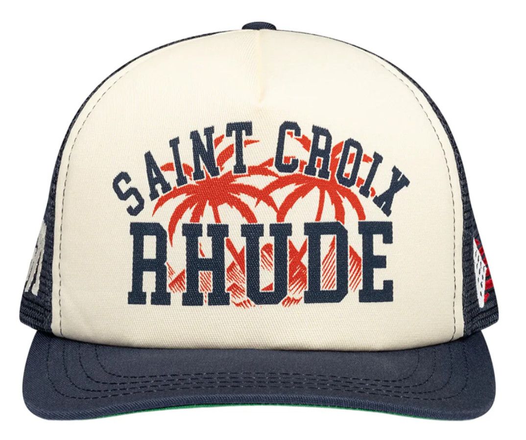 Rhude &#39;Saint Croix&#39; Trucker Hat, Color: Navy/Cream