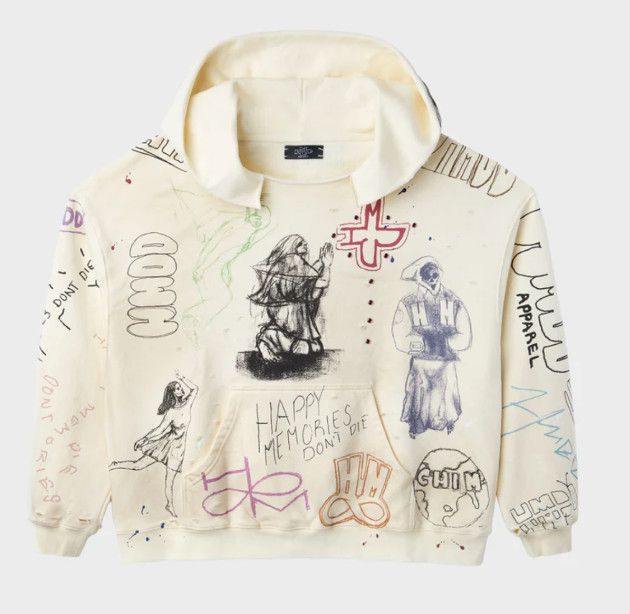 HMDD &#39;Sketch&#39; Hoodie Cream