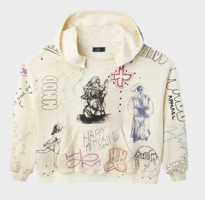 HMDD &#39;Sketch&#39; Hoodie Cream