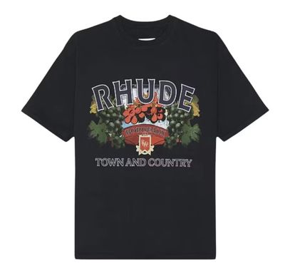 Rhude &#39;Town &amp; Country&#39; Tee VTG Black