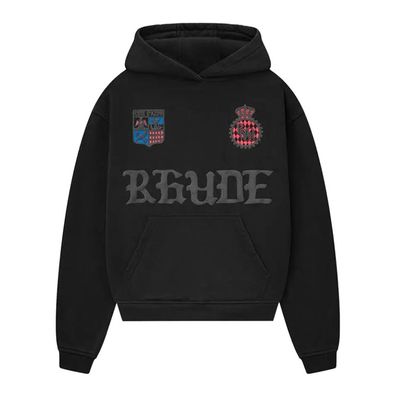 Rhude &#39;Cote D&#39;azur Crest&#39; Hoodie VTG Black