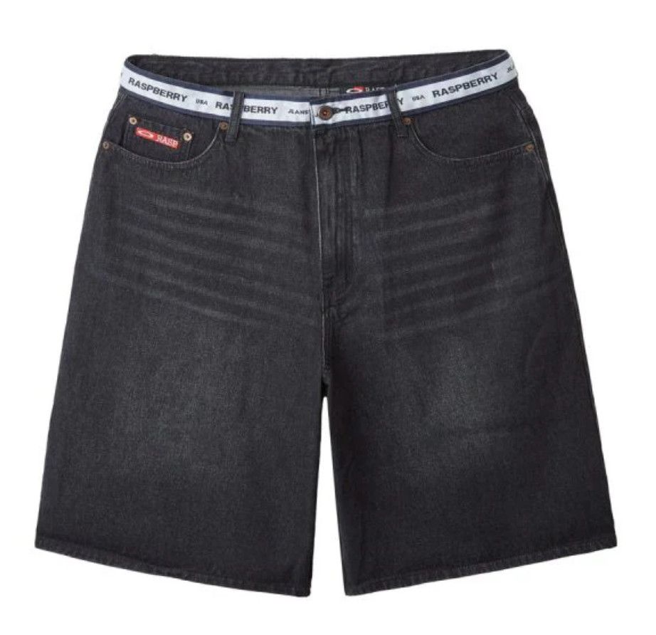 GVGallery &#39;Raspberry&#39; Jean Shorts Black