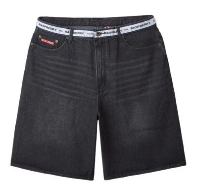 GVGallery &#39;Raspberry&#39; Jean Shorts Black