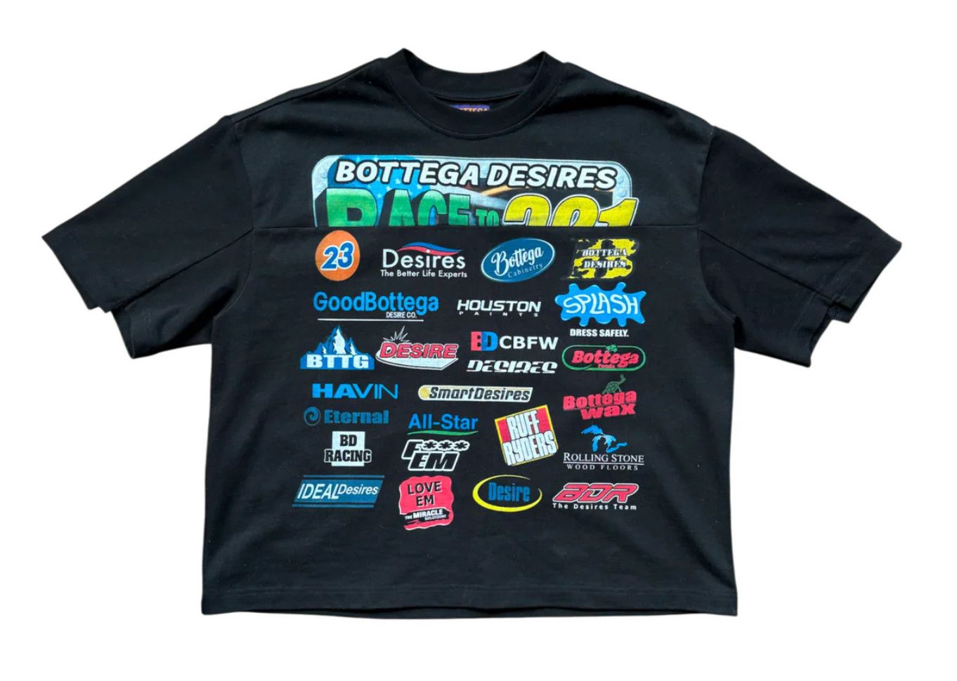 Bottega Desires &#39;Race&#39; Tee Black